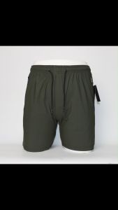 #D155 Mens Big Size Summer Shorts With Zipper Pocket Garterized Stretchable Waist High Quality