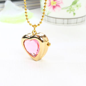 Đồng hồ đeo tay hình trái tim lật hoạt hình trẻ em đáng yêu với chuyển động thạch anh Mặt dây chuyền vòng cổ chống nước cho bé gái