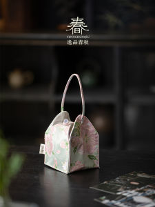 Túi Đựng Trà Di Động Màu Hồng Nhỏ Túi Đựng Dụng Cụ Trà Ngoài Trời Túi Đựng Đồ Cắm Trại Túi Đựng Đồ Dùng Gia Đình Túi Đựng Trà Truyền Thống Tranh Trang Trí Nhà