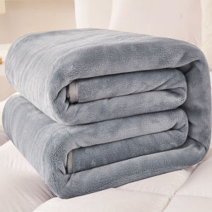 Winter Thick Coral Fleece Woolen Blanket Bed Sheet Single Bed Milk Flannel Blanket Single Student Dormitory Nap Blanket