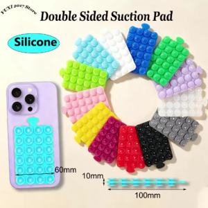 Silicone Suction Cup Phone Holde Multifunctional Fixed Anti-slip Mobile Fixture Double Sided Detachable Phone Rubber Sucker Pad