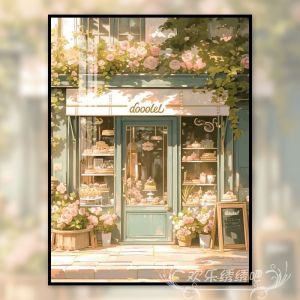 Modern Simple Style Diamond Painting Full Drill Cross Stitch Kit Handmade Living Room Landscape Embroidery on Cotton Fabric