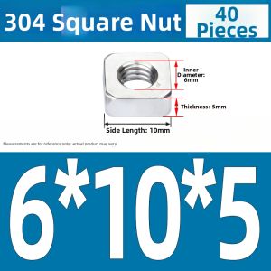 Yi Se Dian Zi | Stainless Steel Square Nut Locking