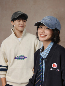 Champion | Ripped Denim Baseball Cap Slim Face