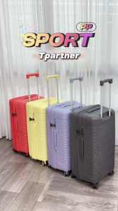 T.Partner [Barrel-shaped] SPORT PP SERIES Travel Luggage Durable Strong Front Opening TSA Lock Large Capacity Maleta (20"/26"/32")