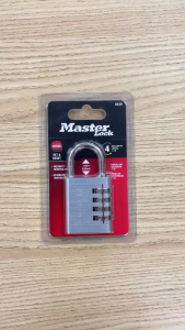 Khóa Mật Khẩu Master Lock 643D – Rộng 40mm Mã 4 Số Chống Cắt Dùng Cho Tủ/Hành Lý