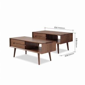 YUANSHI YUANSU | Real Wood Simple Modern Coffee Table Oak