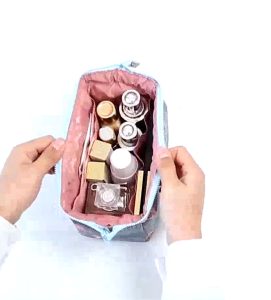 Mini cosmetic pouch Cosmetic storage bag female small portable pouch