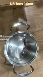 Nồi inox 14cm nồi inox REICHMANN KOCHIN 14cm nồi nhỏ inox nồi bé nồi thành cao nồi bé cao cấp