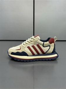 Casual Mens Shoes Outdoor Sports Anti-slip Wear-resistant Thick Bottom Dad Trendy Shoes Comfortable Breathable Rubber Sole