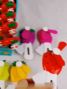 MallMainan-C1313 Kipas Angin Anak Mini Fan Manual Genggam Karakter Buah Lucu Portabel / Kipas Angin