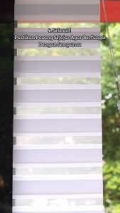 Fantasy Roller Blind Zebra Tirai Jendela Gulung 2 in 1 Rainbow Zebra Blinds Dimout Blackout Two in One Ready Stock