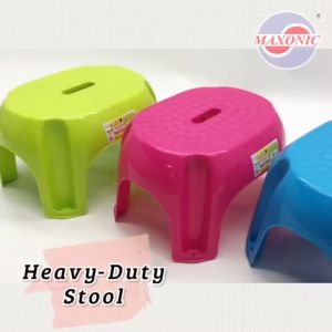 Maxonic Oval Heavy Duty Small Plastic Stool/Small Plastic Chair/Plastic Chair/Kerusi Plastik Kecil