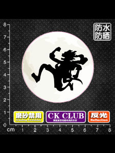 One Piece Sun God Nika Travel Luggage Fridge Laptop Car Decoration Stickers Electric Vehicle Decals Cartoon Anime Body Stickers
