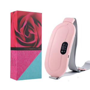 Electric Heating Waist Massage Belt Vibrating Heating Belt for Menstrual Waist Stomach Abdominal Warm Palace Belt