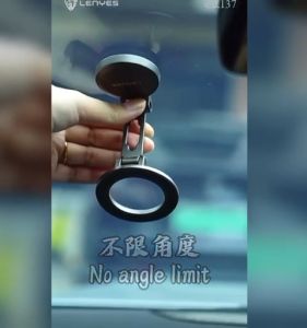 CR137 - Car Phone Holder LENYES CR-137 Car Mount Magnetic Phone Holder Foldable Magsafe 360° Rotate Holder Mobil Untuk HP
