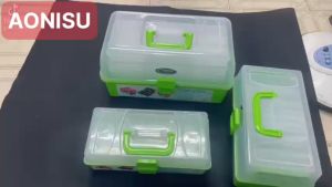 Hộp Nhựa Đựng Dụng Cụ Nhiều Ngăn Đa Năng 1/2/3 TẦNG - Thùng Đựng Đồ Nghề  Hộp Đựng Đồ Nghề Hộp Đựng Phụ Kiện Mỹ Phẩm  Nail  Phụ Kiện Câu Cá AONISU