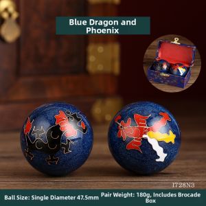Cloisonne Style Dragon Phoenix Tai Chi Hollow Fitness Ball