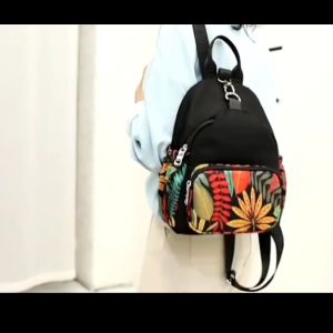 RANSEL WANITA IMPORT CHIBAO HITAM MOTIF 1303