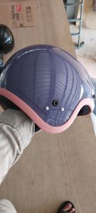Helm Anak CRG Purple Ungu List Pink