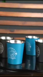Gelas mug set isi 4 stainless dhaulagiri 250 ml - gelas kemping outdoor - mug set stainles stell - gelas set camping - mug dhaulagiri - mug stainless