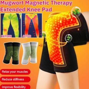 Mugwort Magnetic Therapy Extended Knee Pad Mugwort Thickened Warm Knee Pad Sheath 艾灸磁疗护膝