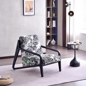 Modern Minimalist Mid-Century Style Living Room Balcony Designer Lazy Single Casual Solid Wood Fabric Sofa Chair Luxury High End