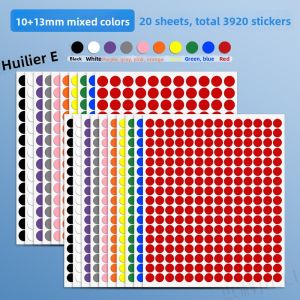 Colorful round Dot Stickers Handwritten Numbering Non-Drying Adhesive round Label Paper Large Size Red Small round Stickers
