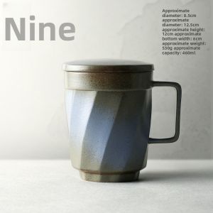 JOTO | Covered Large Capacity Vintage Mug for Home