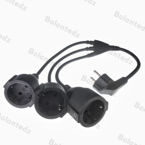 EU European Power Extension Cord with 2 3 AC Schuko Socket 250 V/16A Supply Electric Cable Triple Plug Adapter For Computer Home