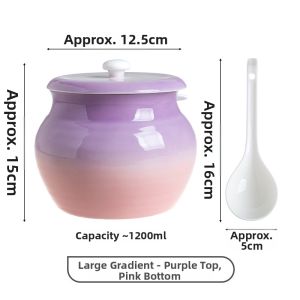 Heat-resistant Ceramic Food-grade Oil Container for Spicy Chili