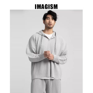 Casual Loose Fit Long Sleeve Hoodie Sweatshirt Set Mens Thin Folded JK110 Autumn Polyester Fiber Youth Fashion Sportswear