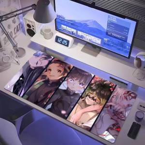 Bandai | Demon Slayer Muichiro Tokito Anime Gaming Mouse Pad Large Rubber Keyboard Desk Mat With 2MM Stitched Edge Design