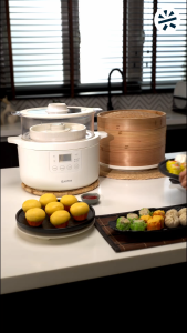 KITH KYO Electric Cooker with Bamboo Steamer | MEC-3L-OW