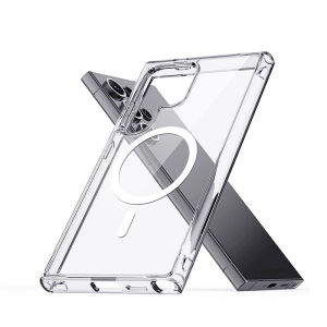 For Magsafe Case Clear Magnetic Cover For Samsung Galaxy S26 S25 FE Edge S24 S23 S22 S21 S20 Plus Ultra Macsafe Case Transparent