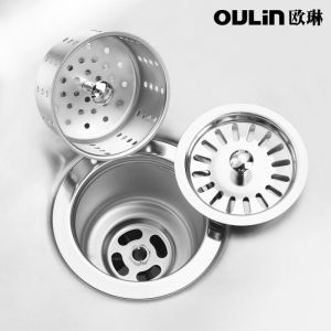 Oulin Original Water Tank Drainer Accessories 114/140 Single Layer Double Layer Stainless Steel Waterlet Cabas