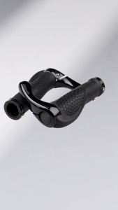 1 Pair Bicycle Handlebar Grip Ergonomic Anti Skid Lock on Handle Cover Aluminum Alloy Rubber Grips MTB Bike Accessories