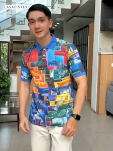 Lasacstex Edisi UrbanTech – Kaos Polo Kualitas Premium Full Motif Kerah Lacos Bahan Katun CVC 24s