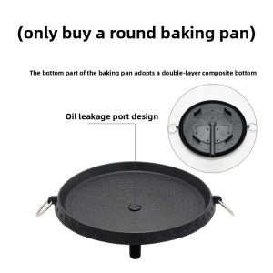 Outdoor Portable Korean Style BBQ Grill Set Windproof Cassette Stove Kit Commercially Used Gas Fuel Family Barbecue