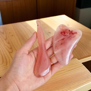 Face Gua Sha Set of 2 De-Puffing Massager Meridian Massage Lifting Jawline Relaxing Facial Tools for Personal Hygiene And Care