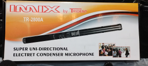 IMIX by Trident TR 2800A Super Uni-Directional Electret Condenser Microphone with accessories including cable and mounts.