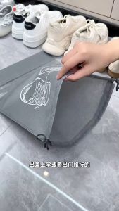 Portable Travel Shoe Bag Dust Cover Organizer Foldable Drawstring Storage Waterproof Wash Pouch Beach Outdoor