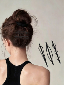 TFY | Black Invisible Hair Clip for Fringe Tidying