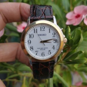 Đồng Hồ Nam Si Nhật 🌞 SEIKO - 7B52 🎇 Solar _ Radio Controlled 💞 Bảo Hành 12 Tháng 🌞Chống Nước 💯 Mét 💞 Kính Sapphire 💞Size 38mm 💞Dây Da Bò 💞 N.114