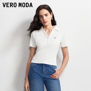 Vero Moda | Áo Thun Nữ Có Móc Bướm Dễ Tháo Chất Liệu Gân Sọc