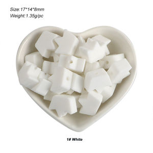 10Pcs 17MM 32MM Morandi Colored Crown Focus Beads Silicone Beads DIY Jewelry Accessories for Making a Journal Necklace Bracelets
