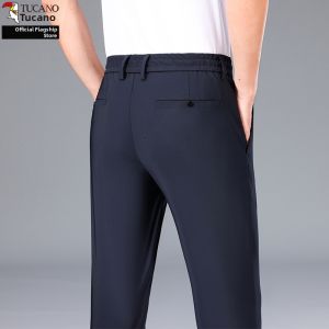 TUCANO | Cool Ice-Silk Loose Straight Pants Business Casual Long Trousers