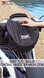 Áo Mưa Balo ZDK 10–15L – Bọc Balo Đi Mưa Chống Thấm – Co Giãn Ôm Gọn Vải Oxford Khóa ABS Cố Định