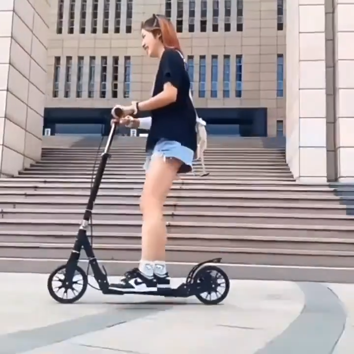 Foldable Kick Scooter for kids adult youth outdoor scooter portable folding foot brake Adjustable Height