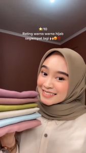 Almahirashop: Bella Lasercut Pollycotton Premium Hijab Laser Cut 115x115